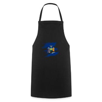 New York Pride Gift - Cooking Apron - black - Front - AI Model Male 185 dark (185cm)