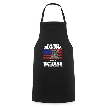 Vietnam Veteran USA Geschenk - Kochschürze - Schwarz - Vorne - AI Model Male 185 dark (185cm)