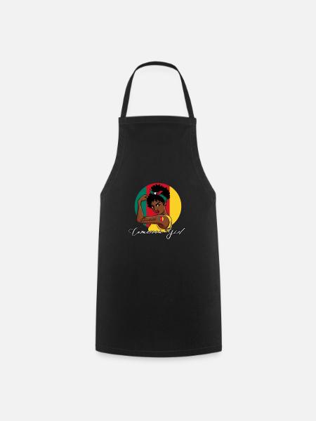 Unbreakable Cameroon Girl - Kochschürze - Schwarz