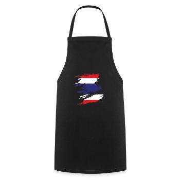 Thaïlande cadeau - Tablier de cuisine - noir - Devant - AI Model Male 185 dark (185cm)