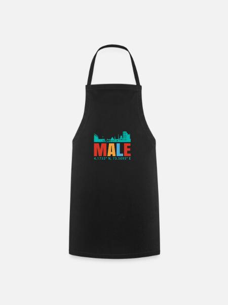 Male Malediven - Kochschürze - Schwarz