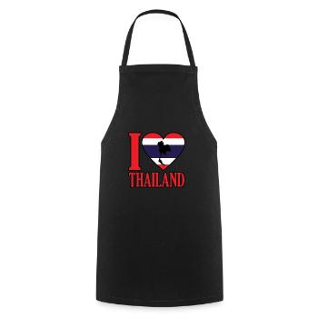 Thaïlande - Tablier de cuisine - noir - Devant - AI Model Male 185 dark (185cm)