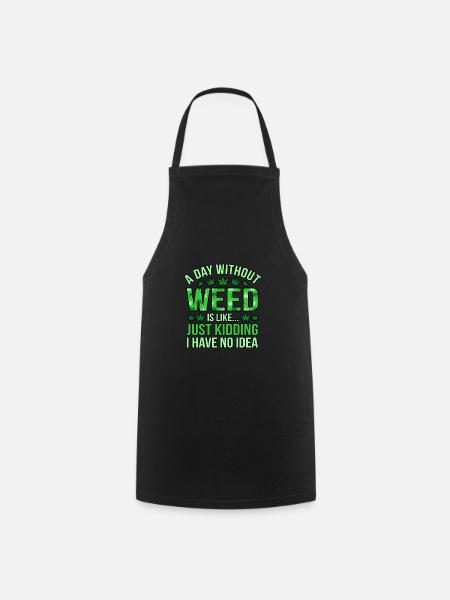 Cannabis - Kochschürze - Schwarz