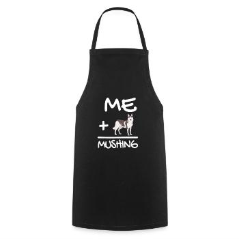 Sled Dog Racing Sled Dog Gift - Cooking Apron - black - Front - AI Model Male 185 dark (185cm)