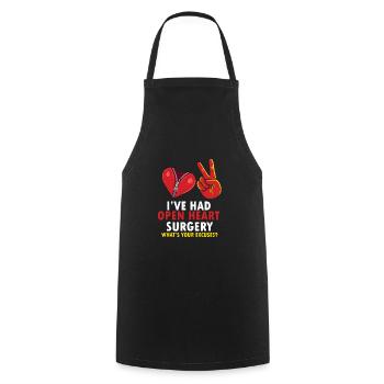 Operation Heart Gift - Cooking Apron - black - Front - AI Model Male 185 dark (185cm)