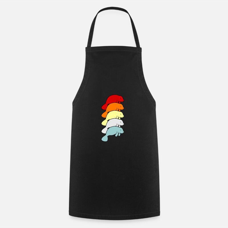 Manatee - Cooking Apron - black
