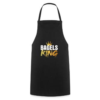 Bagel Bagels Geschenk - Kochschürze - Schwarz - Vorne - AI Model Male 185 dark (185cm)