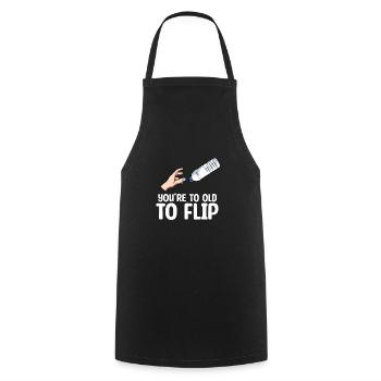 Bouteille d’eau Retournant la bouteille - Tablier de cuisine - noir - Devant - AI Model Male 185 dark (185cm)