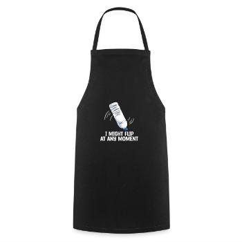 Bouteille d’eau Retournant la bouteille - Tablier de cuisine - noir - Devant - AI Model Male 185 dark (185cm)