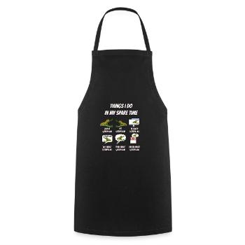 Chenille - Tablier de cuisine - noir - Devant - AI Model Male 185 dark (185cm)