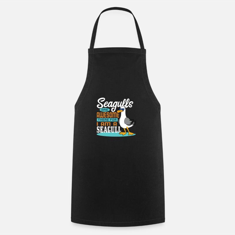 Seagull - Cooking Apron - black