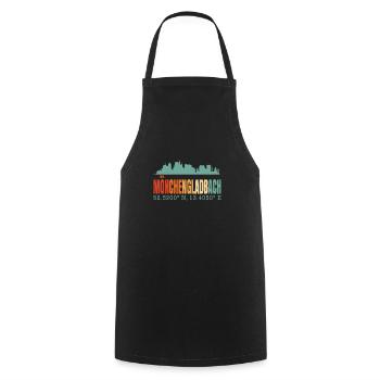 Mönchengladbach Skyline - Cooking Apron - black - Front - AI Model Male 185 dark (185cm)