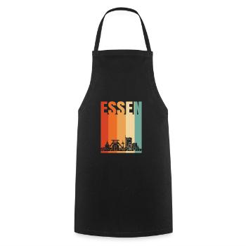 Eat - Cooking Apron - black - Front - AI Model Male 185 dark (185cm)