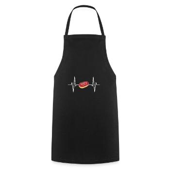 Mettbrötchen Mett Mettigel - Kochschürze - Schwarz - Vorne - AI Model Male 185 dark (185cm)