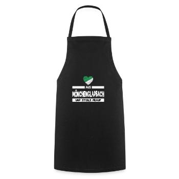 Mönchengladbach Fanartikel - Kochschürze - Schwarz - Vorne - AI Model Male 185 dark (185cm)