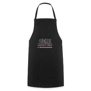 Gedi Geddi Taufpate Patenonkel - Kochschürze - Schwarz - Vorne - AI Model Male 185 dark (185cm)