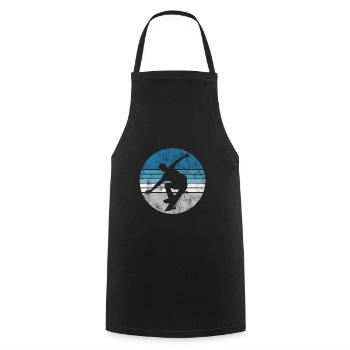 Skateboarder Skateboard Skater Skate Skateing - Tablier de cuisine - noir - Devant - AI Model Male 185 dark (185cm)
