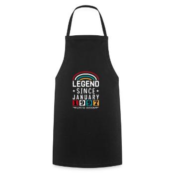 1997 Legend Since Birthday Gift January - Cooking Apron - black - Front - AI Model Male 185 dark (185cm)