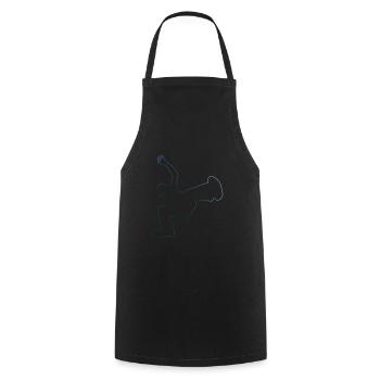 Hiphop Bgirl Breakdance Break Dance Bboy - Tablier de cuisine - noir - Devant - AI Model Male 185 dark (185cm)