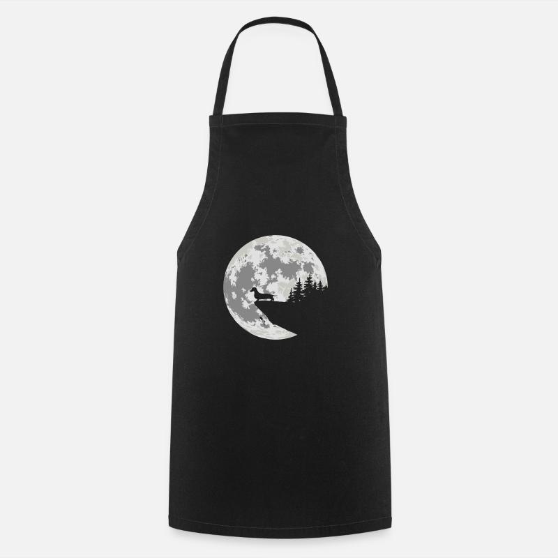 Dachshund - Cooking Apron - black