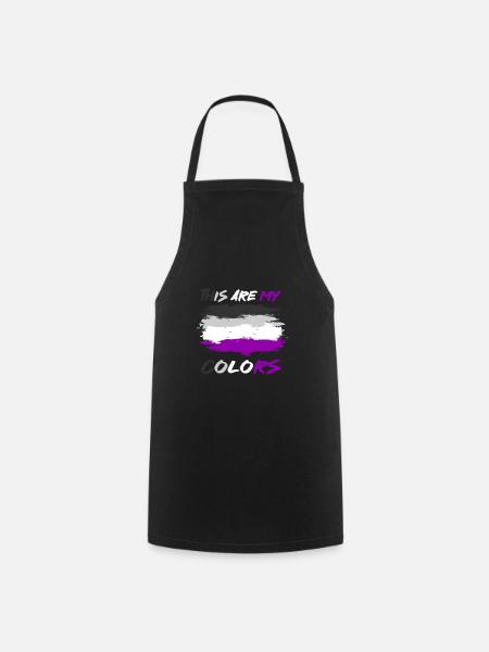 Asexual Proud Stolz Geschenk - Kochschürze - Schwarz