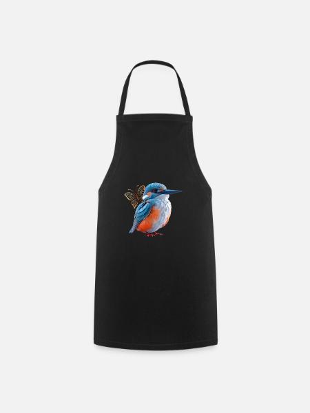 Eisvogel - Kochschürze - Schwarz
