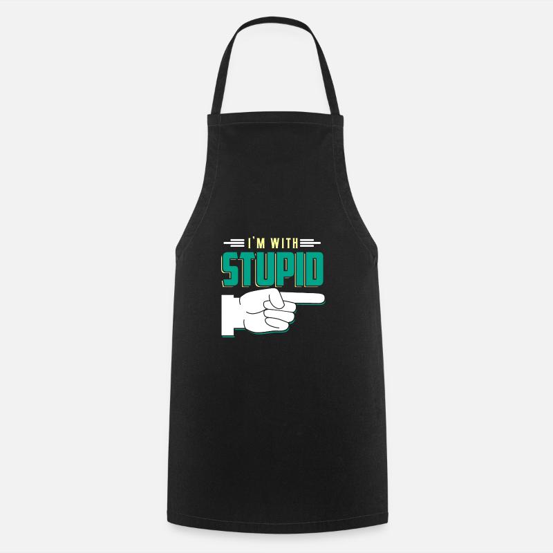 Funny quote - Cooking Apron - black