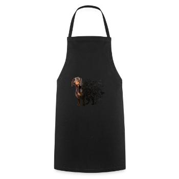 Teckel - Tablier de cuisine - noir - Devant - AI Model Male 185 dark (185cm)