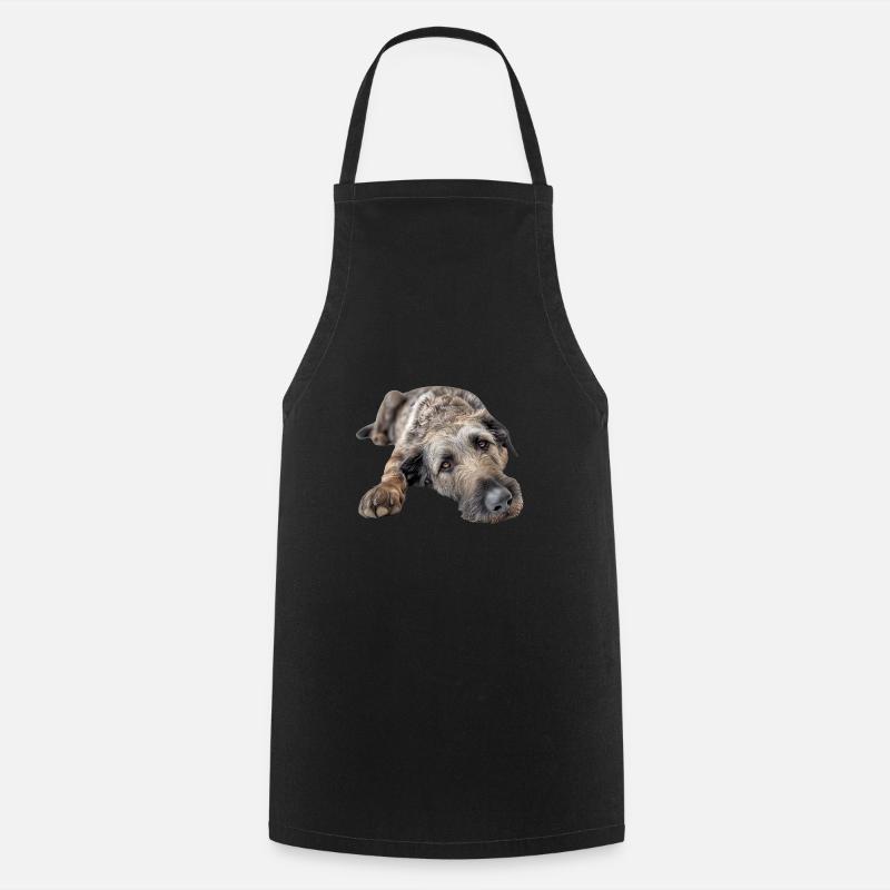 Irish Wolfhound - Kochschürze - Schwarz
