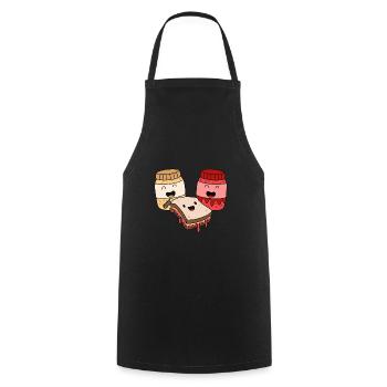 Erdnussbutter Peanut Butter Marmelade Geschenk - Kochschürze - Schwarz - Vorne - AI Model Male 185 dark (185cm)