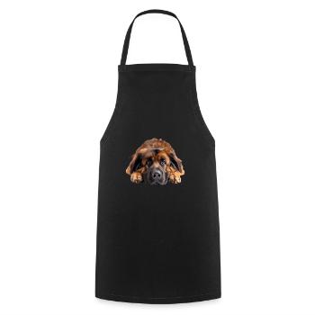 Leonberger - Cooking Apron - black - Front - AI Model Male 185 dark (185cm)