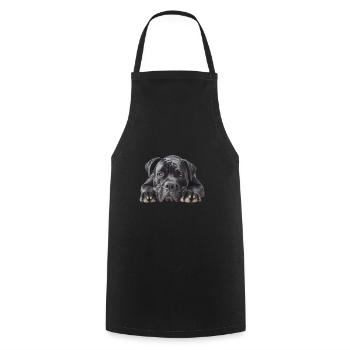 Cane Corso - Kochschürze - Schwarz - Vorne - AI Model Male 185 dark (185cm)