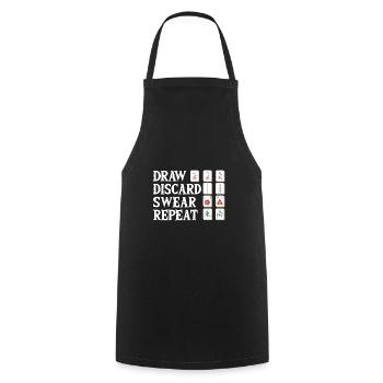 Cadeau pour les fans de Mahjong - Tablier de cuisine - noir - Devant - AI Model Male 185 dark (185cm)
