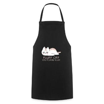 Chat - Tablier de cuisine - noir - Devant - AI Model Male 185 dark (185cm)