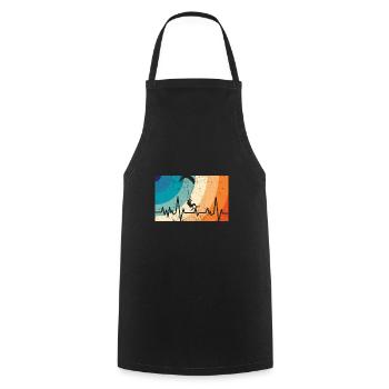Kitesurfing - Kochschürze - Schwarz - Vorne - AI Model Male 185 dark (185cm)