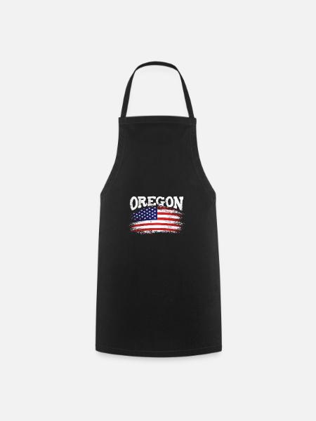 Retro Oregon State Mountain - Kochschürze - Schwarz