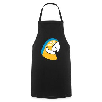 parrot - Cooking Apron - black - Front - AI Model Male 185 dark (185cm)