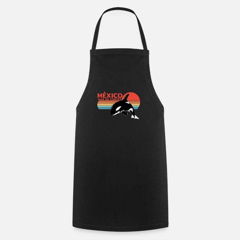 Orca Mar de Cortés Mexiko - Kochschürze - Schwarz