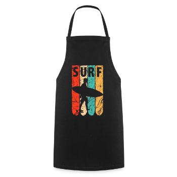 Planche de surf - Tablier de cuisine - noir - Devant - AI Model Male 185 dark (185cm)
