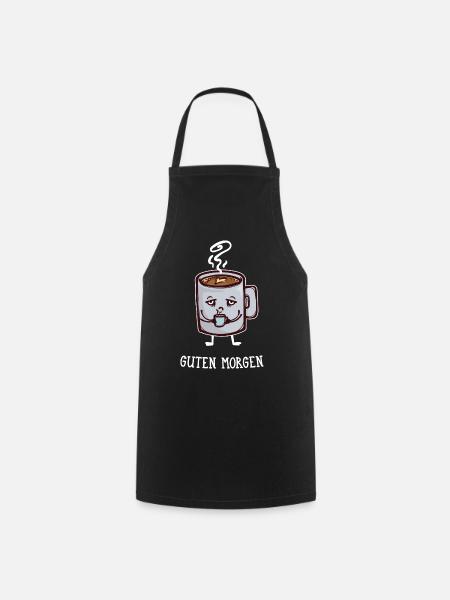 Frühstück Kaffee Koffein Statement Kaffeetrinker - Kochschürze - Schwarz