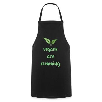 Végétalien Végétalien Bien-être animal Végétarien Végétarien - Tablier de cuisine - noir - Devant - AI Model Male 185 dark (185cm)
