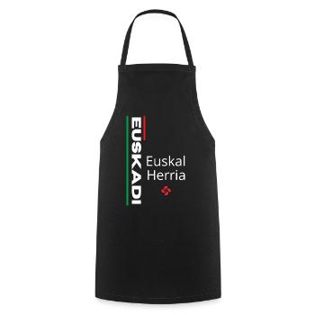 Vibrant Euskal Herria pattern design - Cooking Apron - black - Front - AI Model Male 185 dark (185cm)