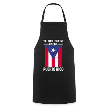 Puerto Rico Flagge | Puerto Ricaner Geschenkideen - Kochschürze - Schwarz - Vorne - AI Model Male 185 dark (185cm)