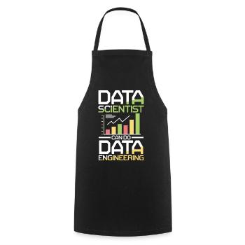 Data Scientists Can Do Data Engineering - Kochschürze - Schwarz - Vorne - AI Model Male 185 dark (185cm)