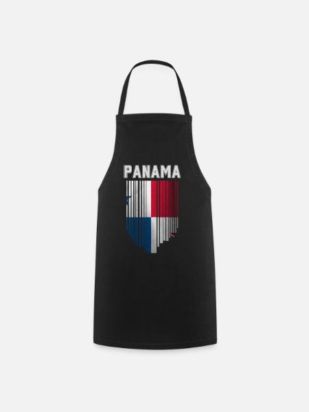 Panamaische Flagge, panamaischer Stolz - Kochschürze - Schwarz