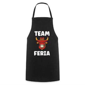 Vache style ferme avec chapeau feria - Tablier de cuisine - noir - Devant - AI Model Male 185 dark (185cm)