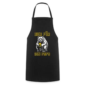 Beer drinkers BEER FOR DAD Fathers Funny - Cooking Apron - black - Front - AI Model Male 185 dark (185cm)