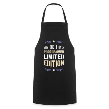 The One and Only Programmer Limited Edition - Cooking Apron - black - Front - AI Model Male 185 dark (185cm)