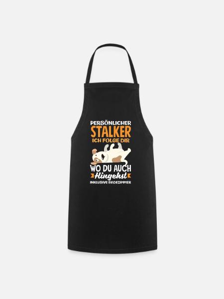 Lustiges Jack Russell Besitzer Geschenk - Kochschürze - Schwarz