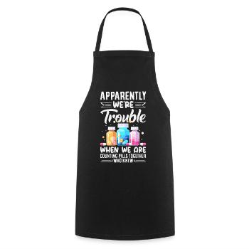 Apotheker Pharmazeutisch-technischer - Kochschürze - Schwarz - Vorne - AI Model Male 185 dark (185cm)